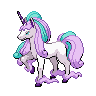 Rapidash(Forma de Galar) Normal Frente
