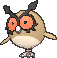 Hoothoot Normal Vorderseite