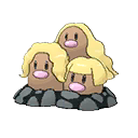 Dugtrio(Forma di Alola) Normale Fronte